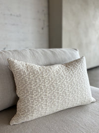 Kissenbezug Olivia — Gesteppt Braun-Ecru 60 × 40 cm