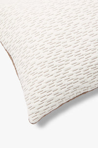 Kissenbezug Olivia — Gesteppt Braun-Ecru 60 × 40 cm