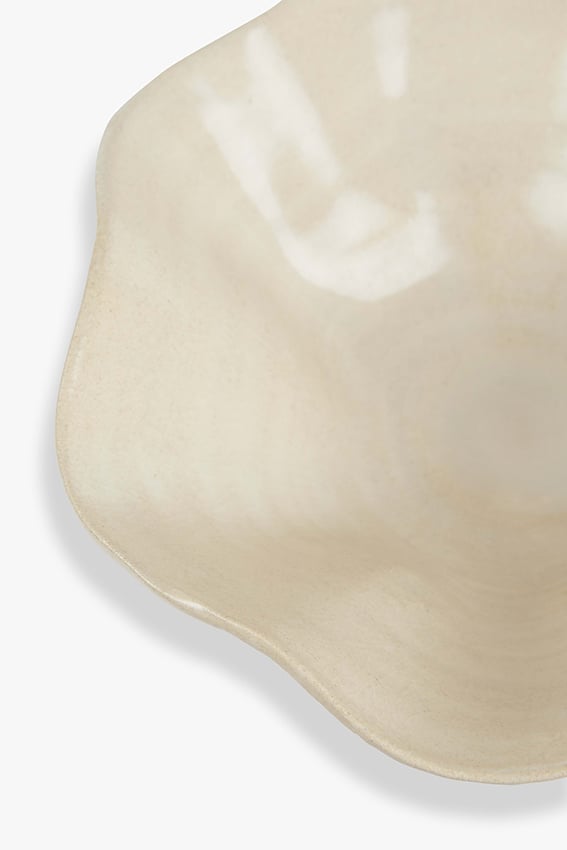 Keramikschale Kate — Ecru 25 × 8 cm