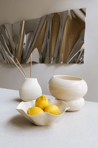 Keramikschale Kate — Ecru 25 × 8 cm