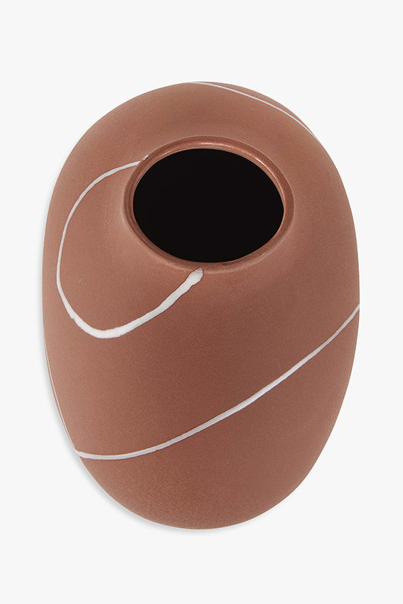Vase Iris — Terrakotta 20 × 13 × 14,5 cm