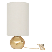 Tischlampe Suki Steingut mit goldenem Schwung — Ansicht 3