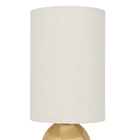 Tischlampe Suki Steingut mit goldenem Schwung — Ansicht 4