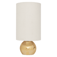 Tischlampe Suki Steingut mit goldenem Schwung — Ansicht 5