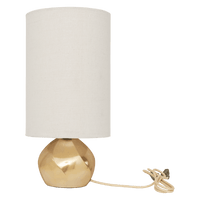 Tischlampe Suki Steingut mit goldenem Schwung — Ansicht 7