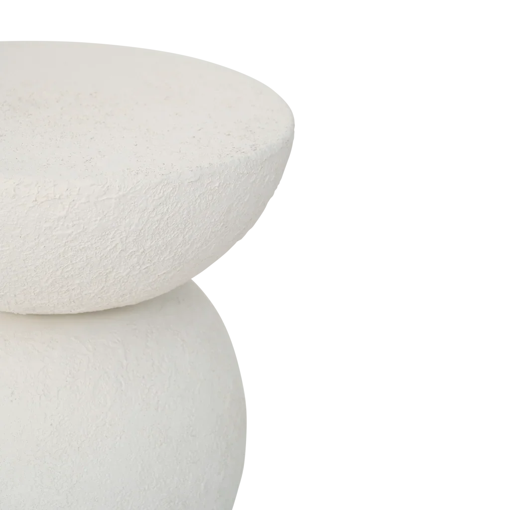 Beistelltisch Umi Metall — Cremeweiß