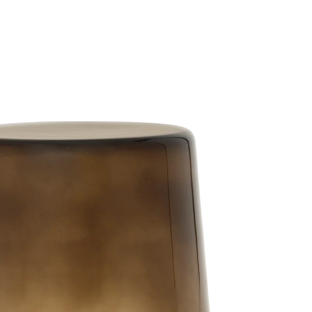 Beistelltisch Kai Recyclingglas — Kakaobraun
