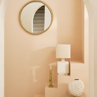 Kerzenhalter Mona — Aluminium in Brass-Look, skulptural