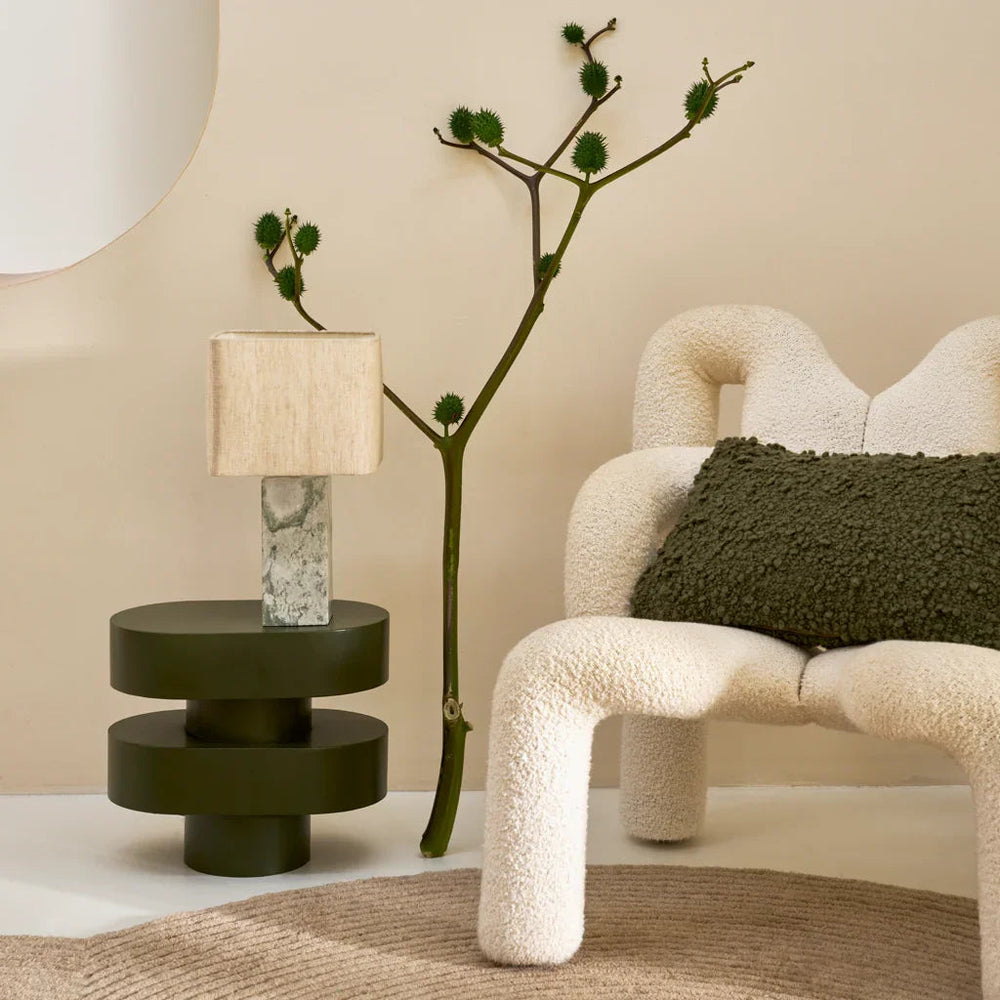Tischlampe Suvi Onyx-Marmor — Grün