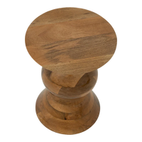 Beistelltisch Lustro — Mango-Holz Sockel-Form