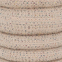 Pouf Cinco Tweed-Baumwolle — Multicolor, gestapelt