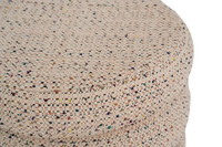 Pouf Cinco Tweed-Baumwolle — Multicolor, gestapelt