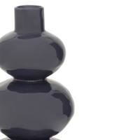 Vase Emily — Lila-Blau-Glasur, organische Form, Portugal