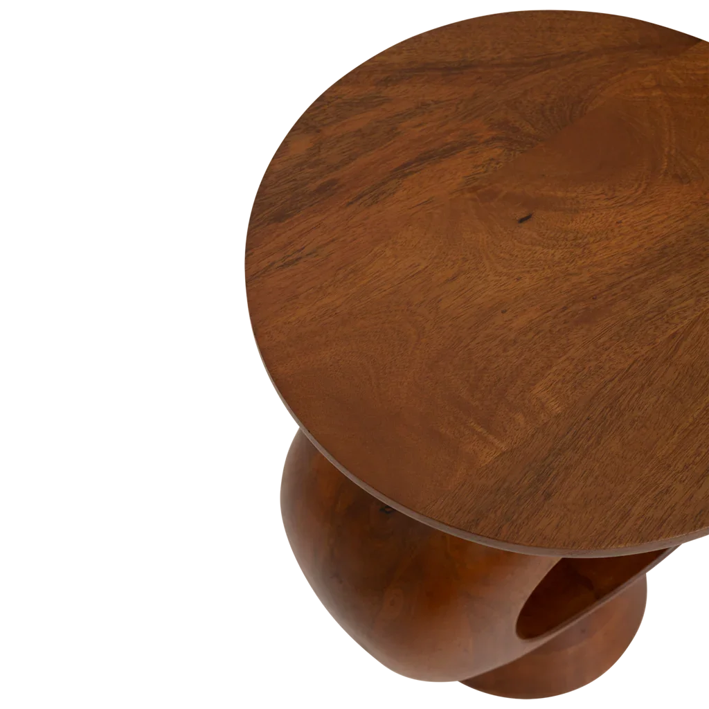 Beistelltisch Farren — Mango-Holz Pilz-Form, Mailand 2026