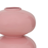 Vase Buhle — Mellow Rose, glasiert, handgefertigt in Portugal