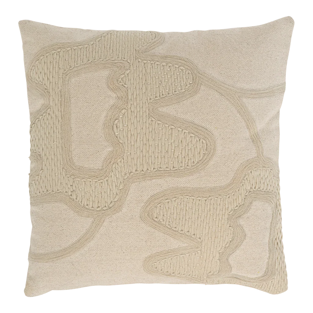 Kissen Kedi Baumwolle Off-White