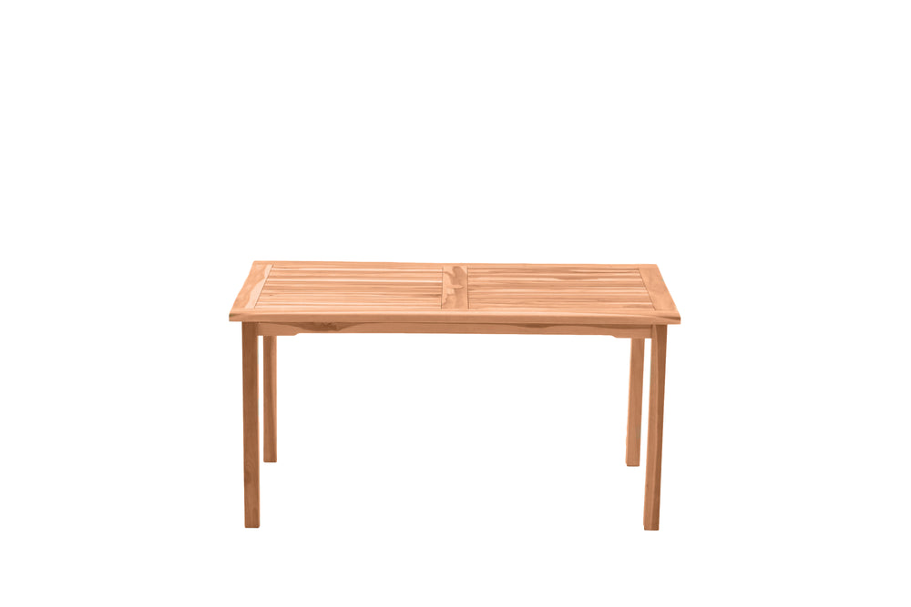 Teakholz-Gartentisch – 150×90 cm – für 4–6 Personen – wetterfest & stabil