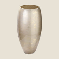 Vase Cappuccino — Beiges Glas Marmor 38 cm
