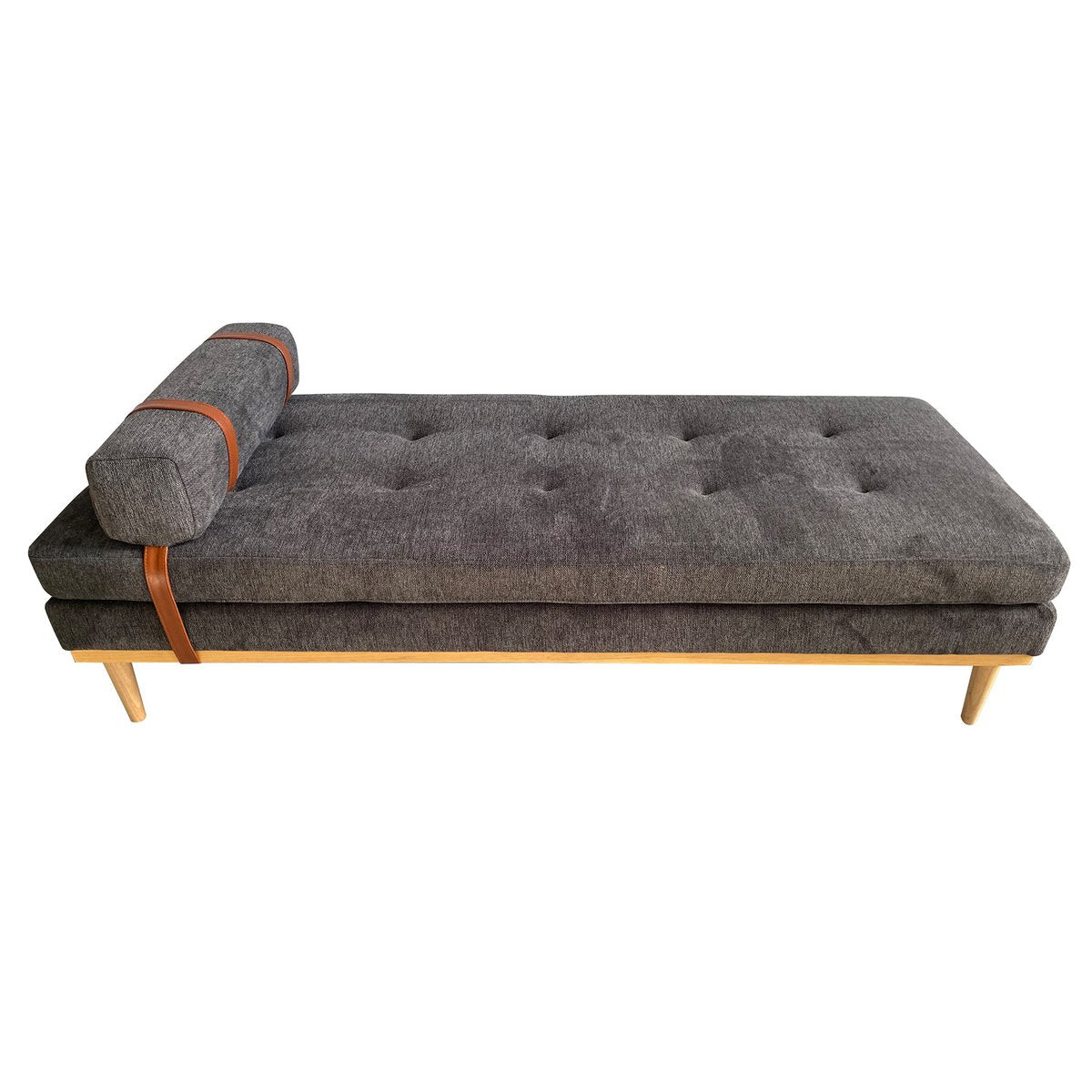 Daybed Oslo – Stilvolles Designer-Sofa mit Holzrahmen und Kopfstütze