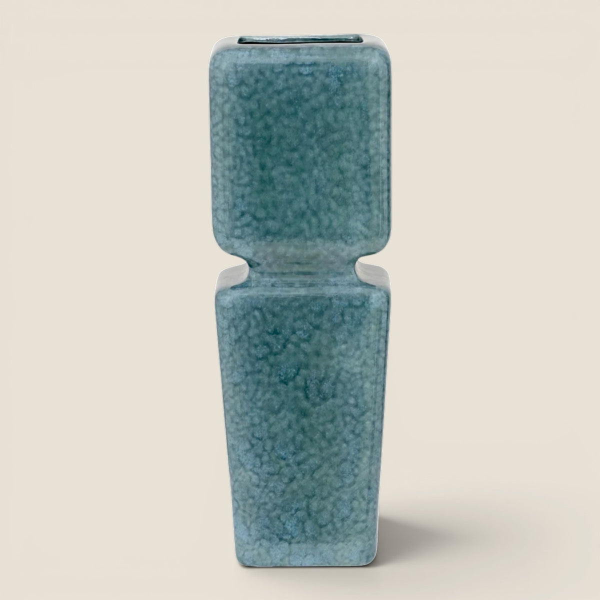 Vase Anders — Reactive Glaze Blau-Grün, handgefertigt in Portugal