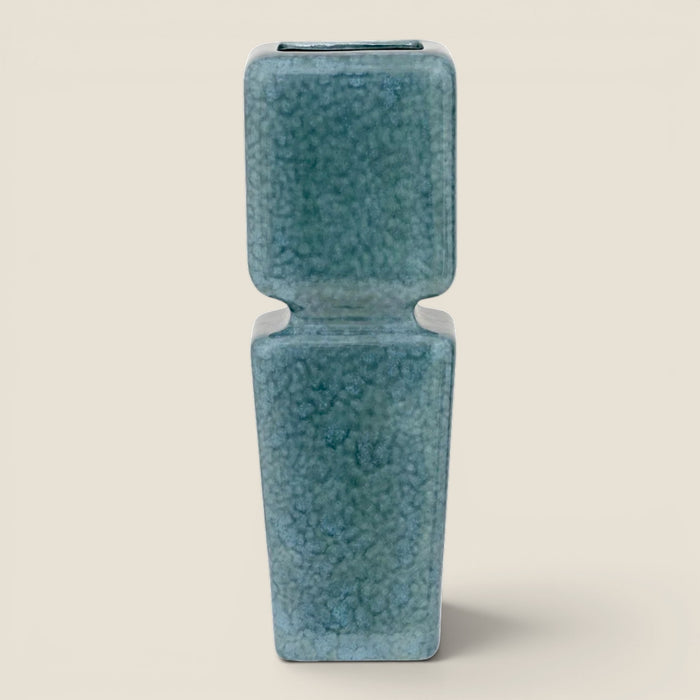 Vase Anders — Reactive Glaze Blau-Grün, handgefertigt in Portugal