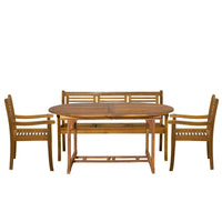 Gartensitzgruppe Acacia Extend – 4-teilige Outdoor-Möbel aus Akazienholz