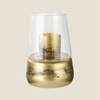 Duftlampe Gold — Glas Marmor