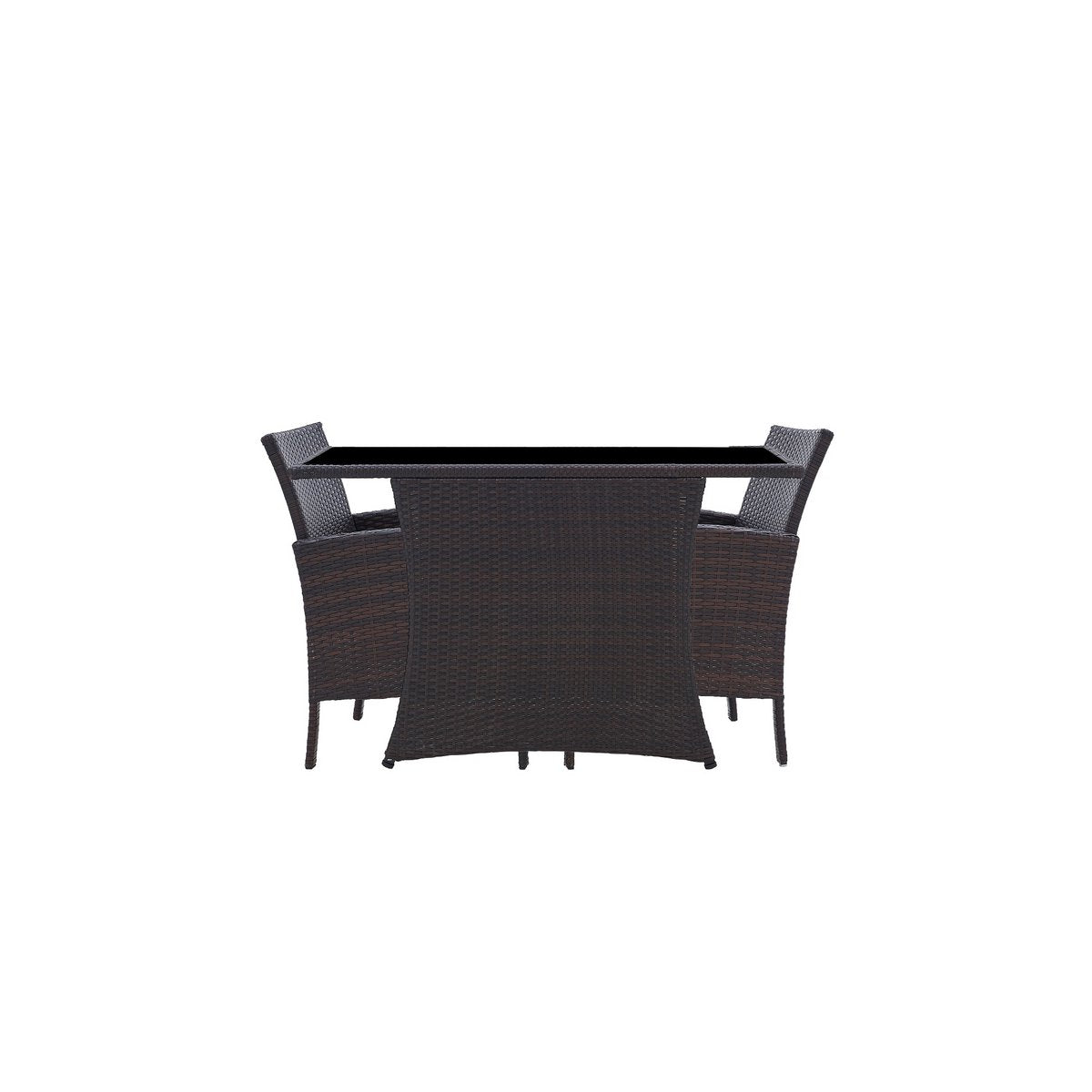 Lounge-Set Riviera Club – Polyrattan Sitzgruppe mit eleganter Glasplatte