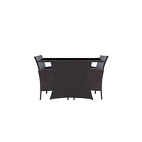 Lounge-Set Riviera Club – Polyrattan Sitzgruppe mit eleganter Glasplatte