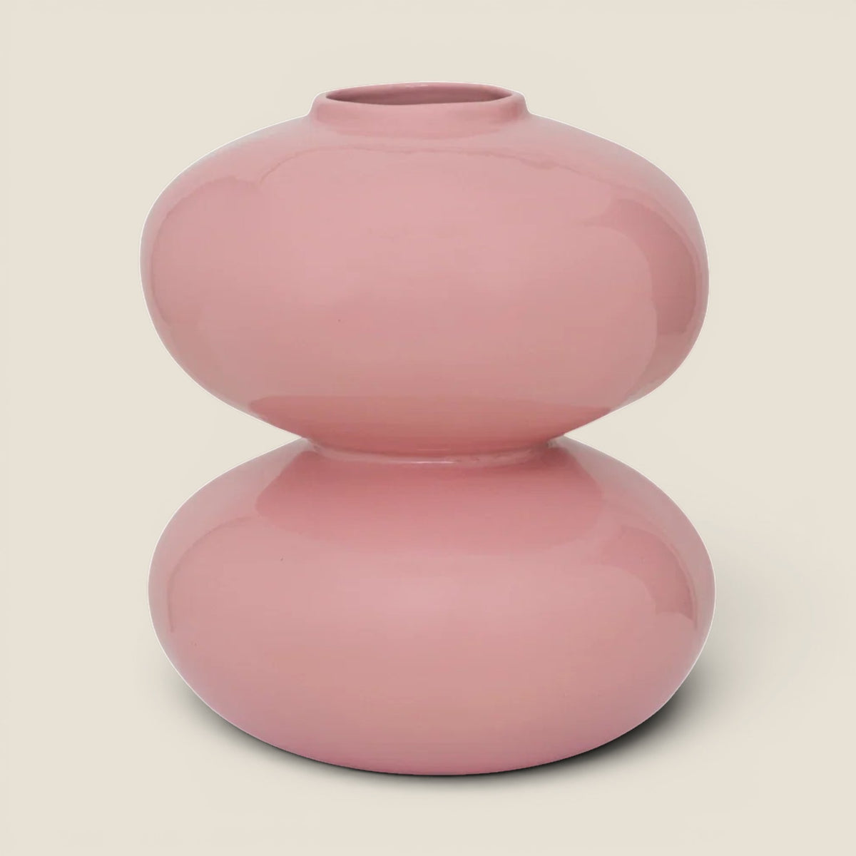 Vase Buhle — Mellow Rose, glasiert, handgefertigt in Portugal