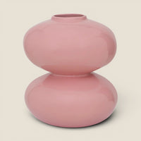 Vase Buhle — Mellow Rose, glasiert, handgefertigt in Portugal