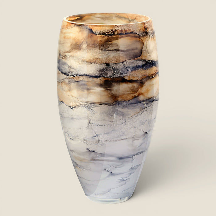 Vase Sand — Glas Marmor 38 cm