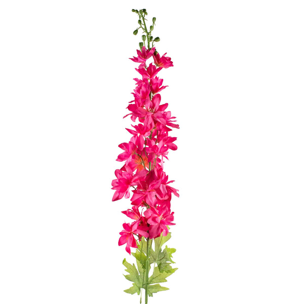 Seidenblume Delphinium in Fuchsia Pink – Kunstblume 107 cm – für Vasen & Deko
