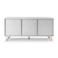 Sideboard Scandi - white gold