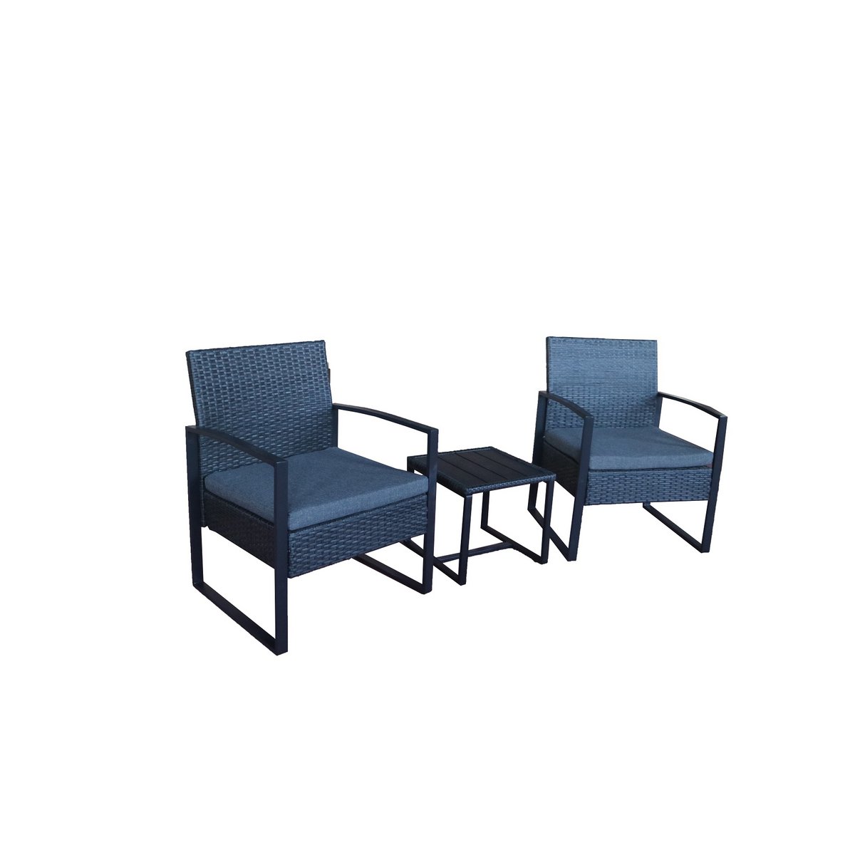 Gartengarnitur Tranquil  – Stilvolles 3-tlg. Rattan-Set für Outdoor