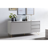 Sideboard Scandi - white gold