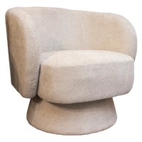 Drehbarer Sessel aus Bouclé – skulpturale Form – 78x81x77 cm – 4 Farben