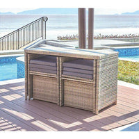 Lounge-Set Rattan Elegance – Exklusive Gartengarnitur mit 9 Elementen