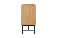 Kommode aus Eiche Echtholzfurnier – 6 Schubladen – 120 × 80 cm – Scandi Style