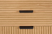 Kommode aus Eiche Echtholzfurnier – 6 Schubladen – 120 × 80 cm – Scandi Style