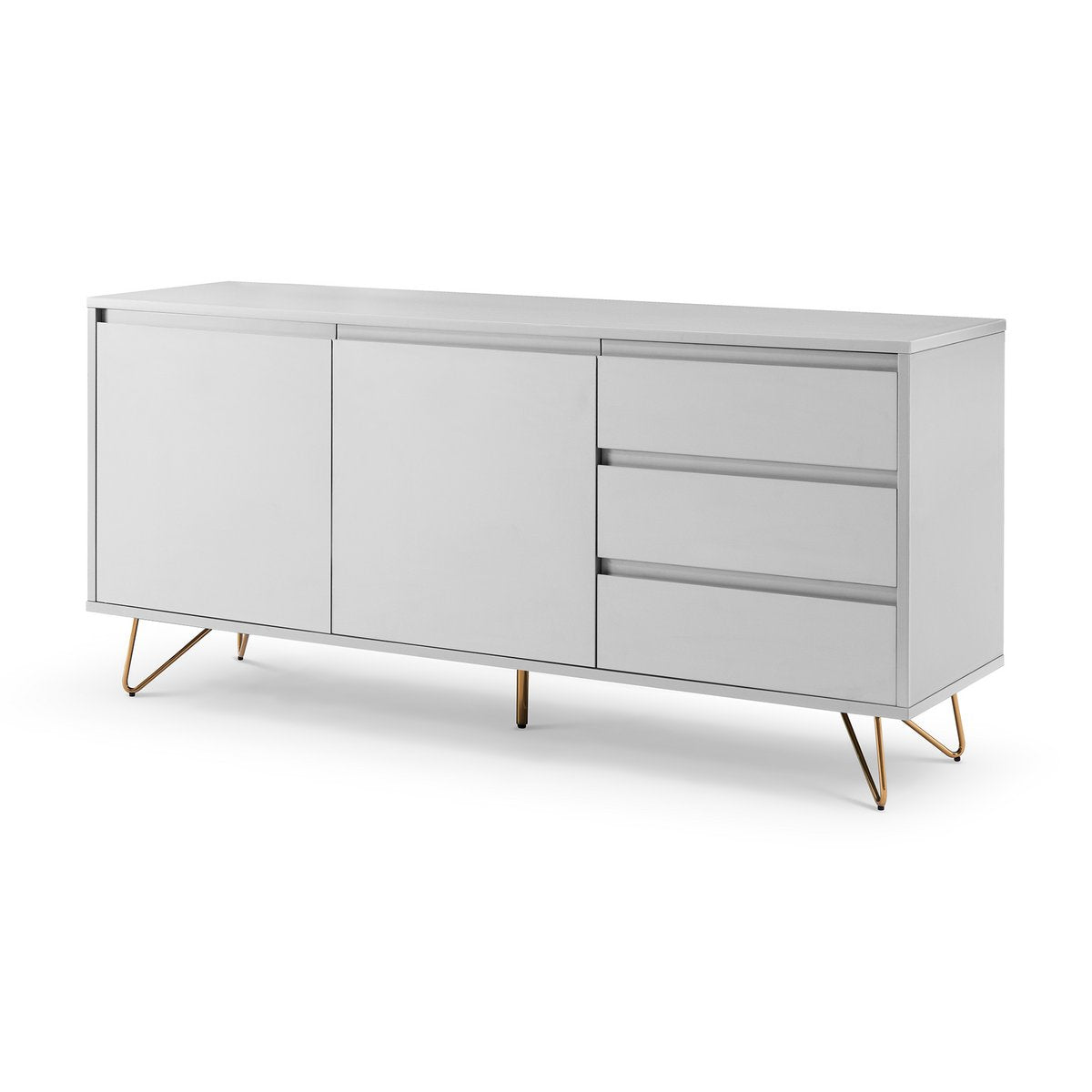 Sideboard Scandi - white gold