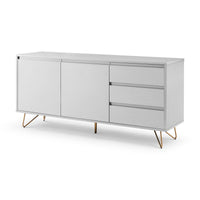 Sideboard Scandi - white gold