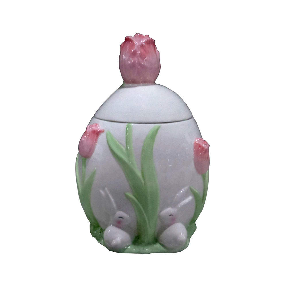 Hasen-Dose "Mira" mit Deckel – Soft Purple und Soft Rosa
