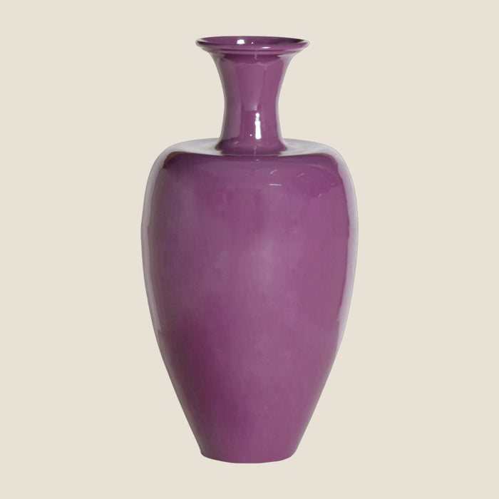 Vase aus Metall mit Emaille-Finish – 23×23×44 cm – modern & ausdrucksstark