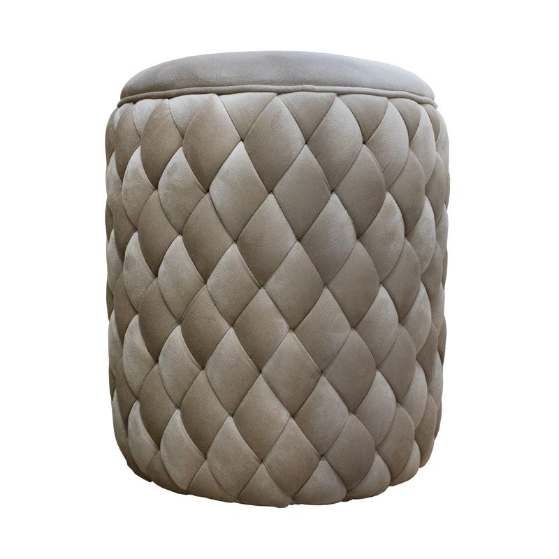 Samt-Hocker in Magenta & weiteren Farben – 40×40×48 cm – weich & elegant – gewebt & vielseitig