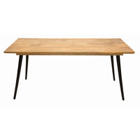 Esstisch Soho Elegance – Mangoholz & Metall im modernen Design