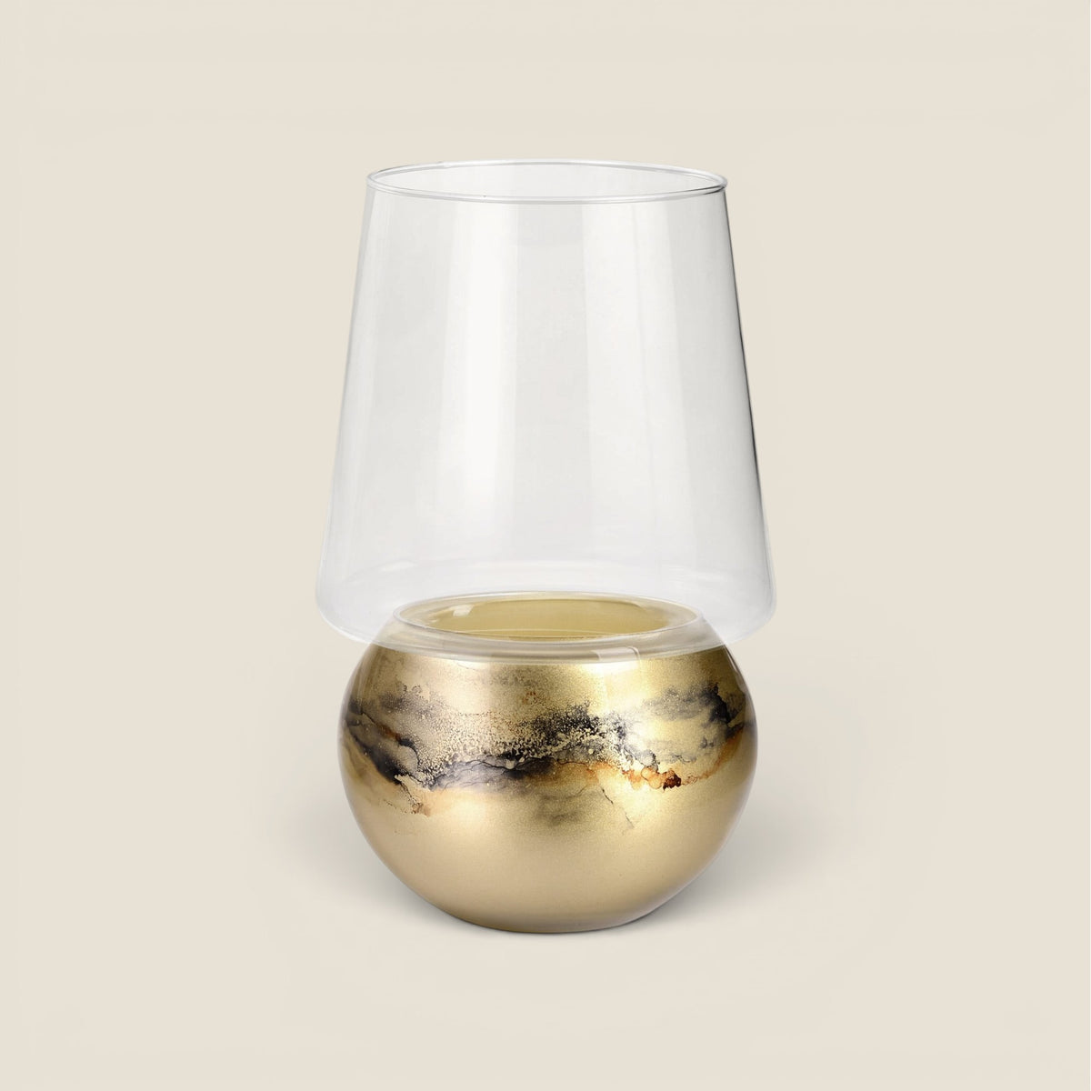 Duftkerze Gold Marmor — Groß
