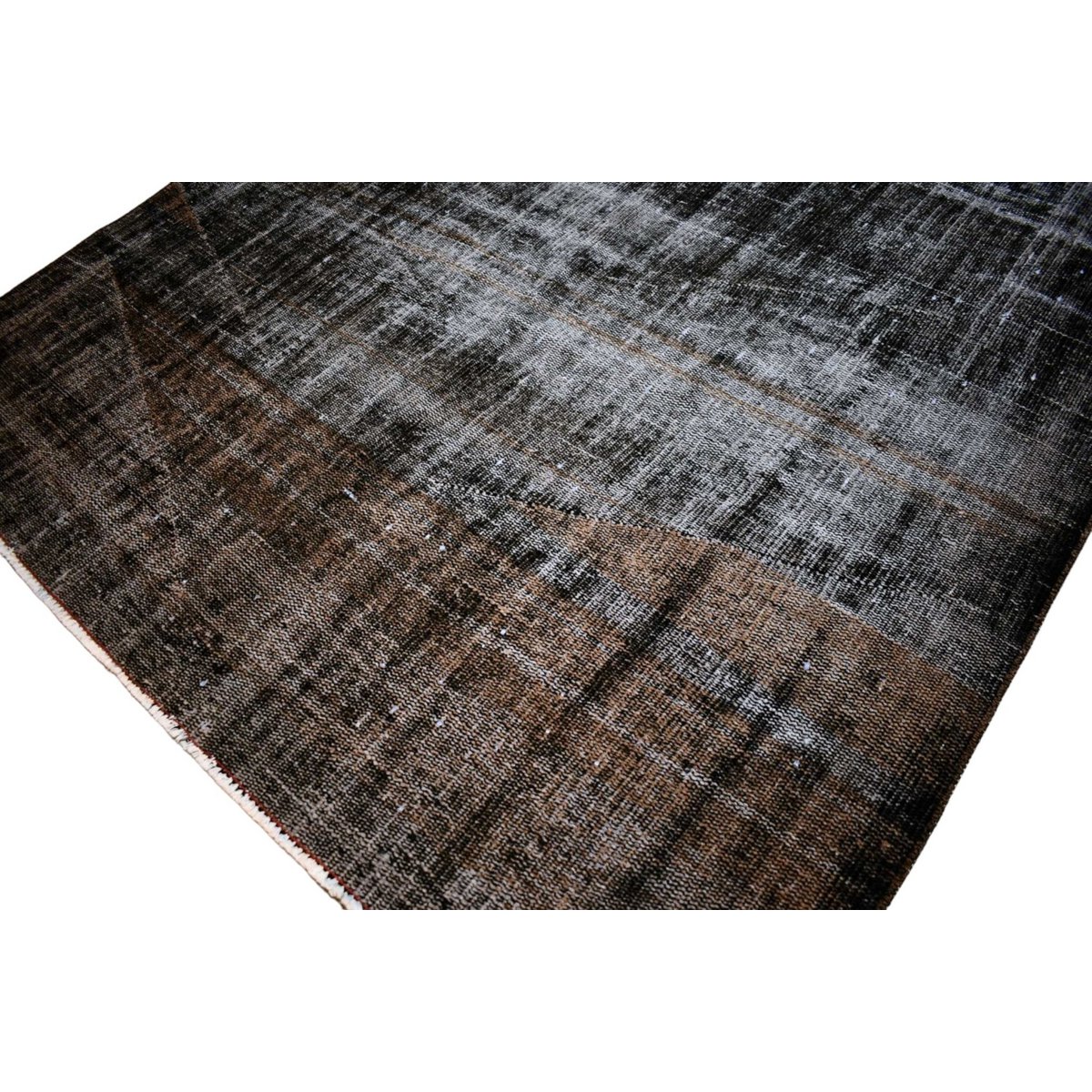 Teppich Vintage schwarz  – 262 x 156 cm HANDGEFERTIGT