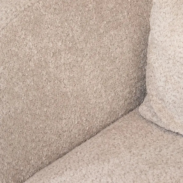 1-Sitzer Sessel aus Bouclé-Stoff – Beige – 119 x 108 cm – weich gepolstert & organisch geformt