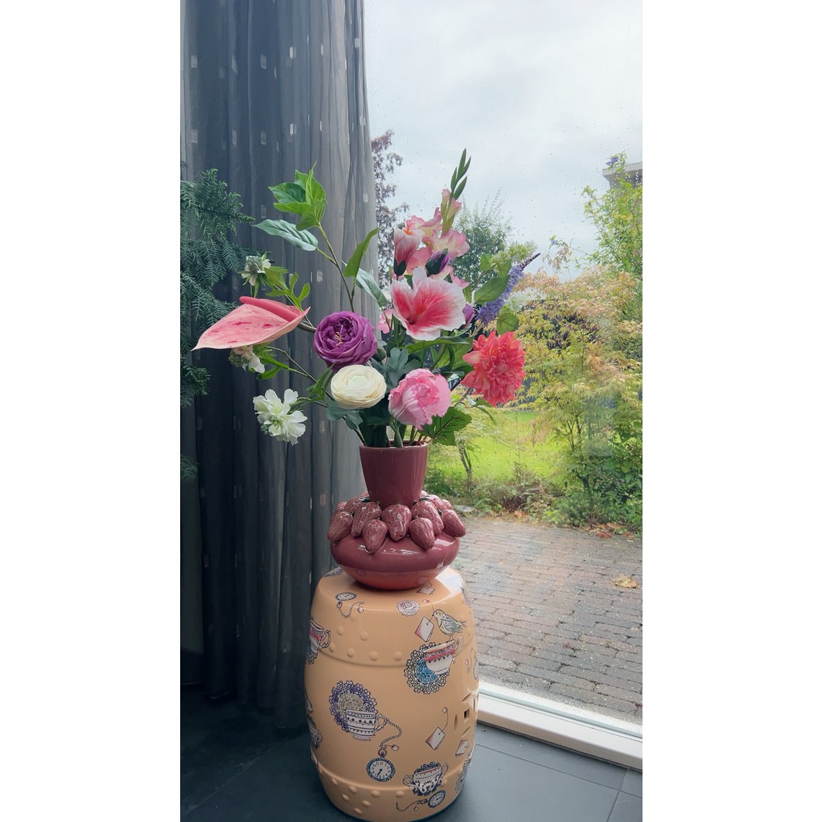 Vase Erdbeere - handmade